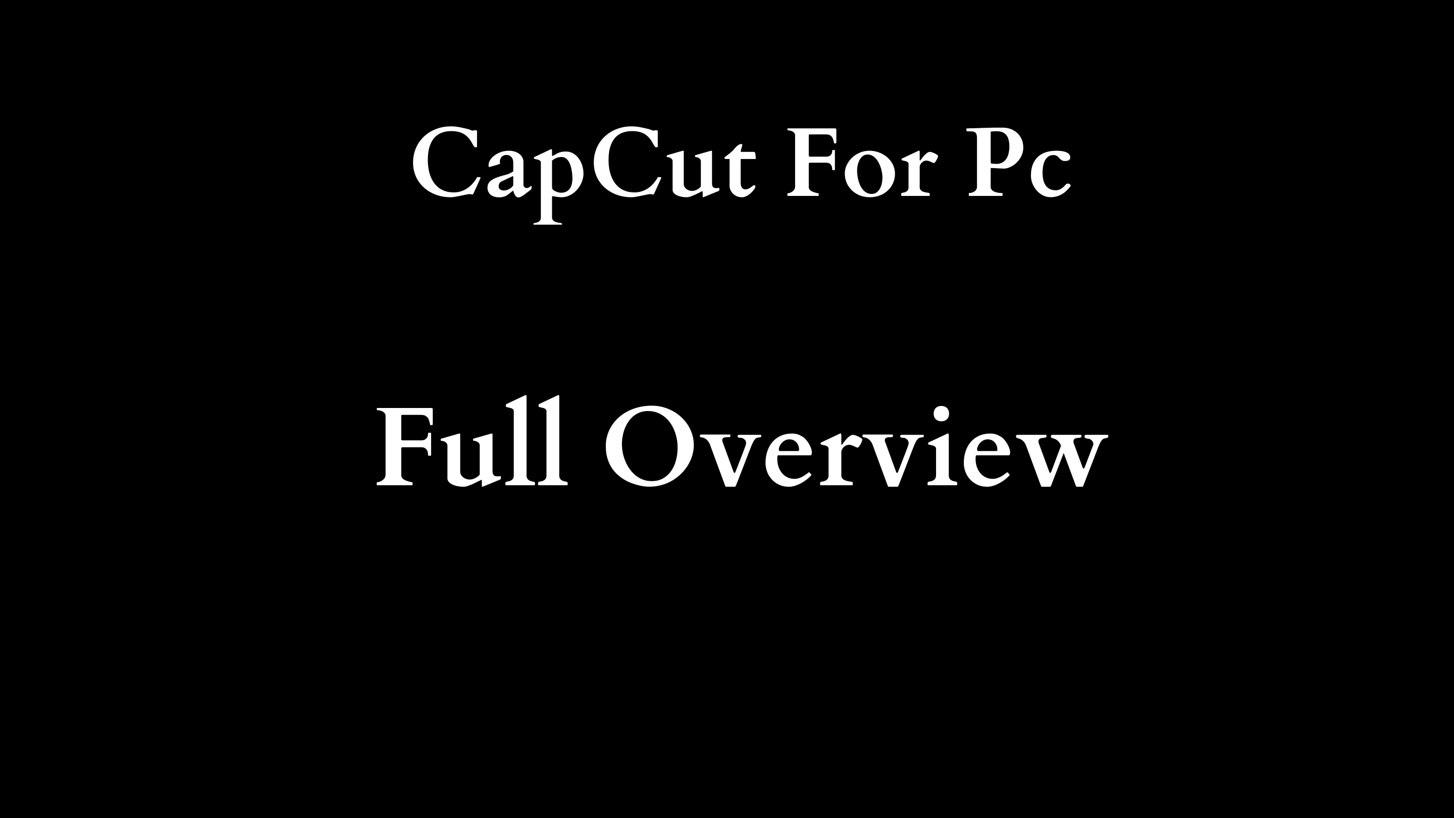 cap cut for pc