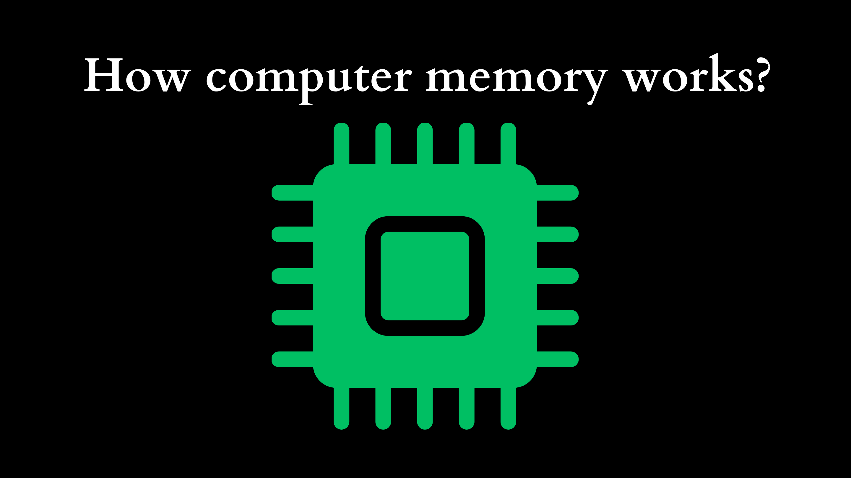 how computer memory works