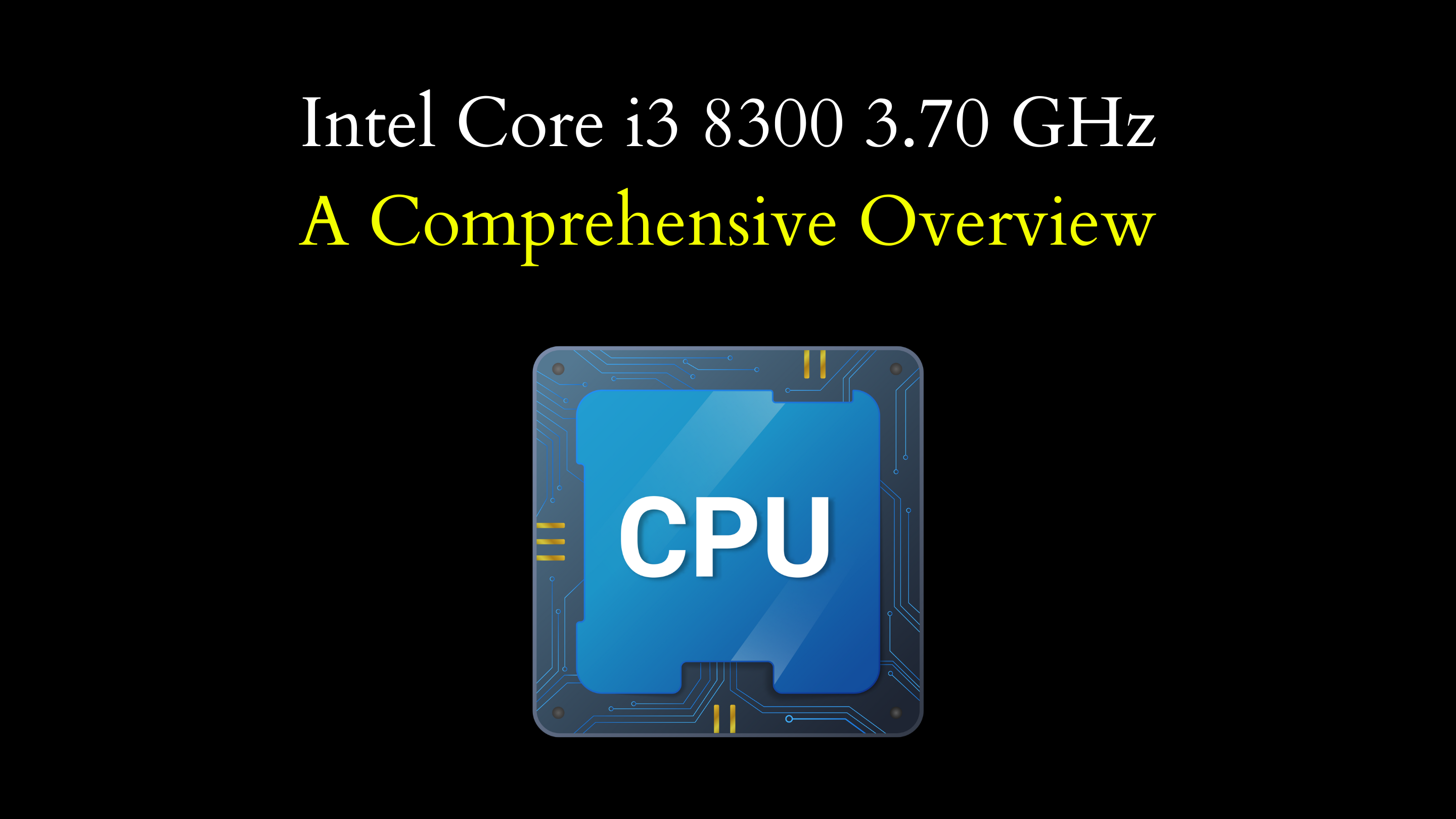 intel core i3 8300 3.70 ghz