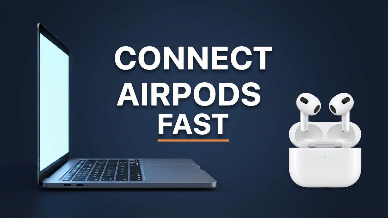 how to connect airpods to laptop