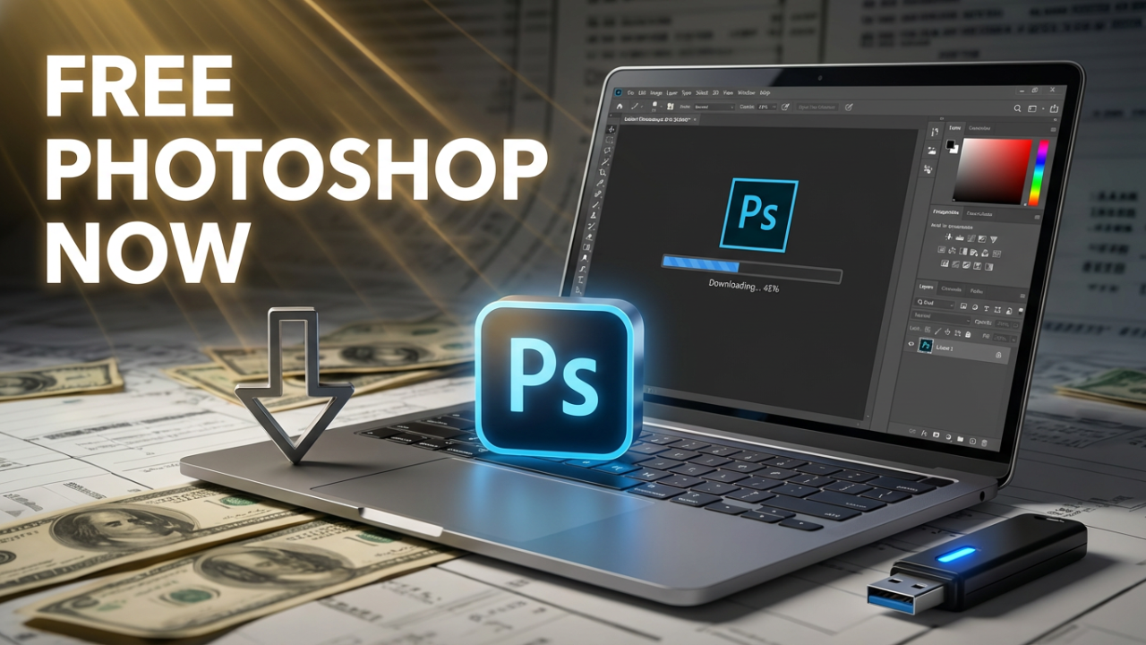How to download photoshop in laptop for free