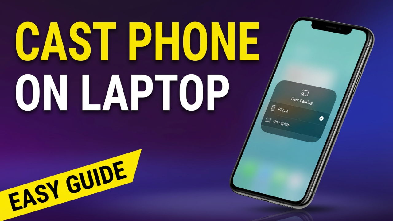 how to cast mobile screen on laptop