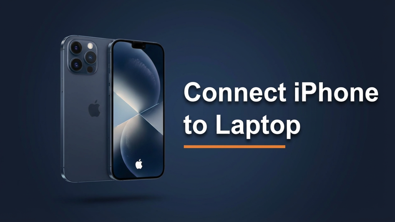 How to connect iPhone to laptop