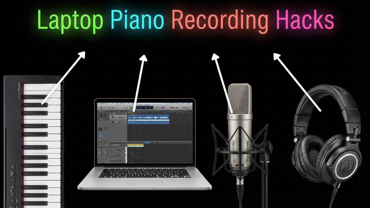how to record piano in laptop